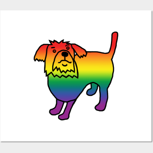 Pride Rainbow Spectrum Dog Posters and Art
